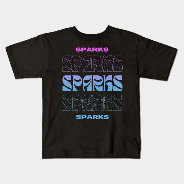 Sparks // Typography Fan Art Design Kids T-Shirt by bambangbuta
